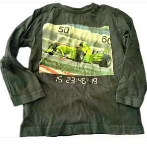 Mayoral Race Car Shirt Boys 3T black Long Sleeve Tee